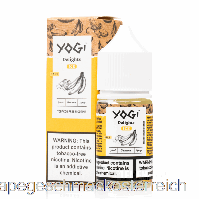 Bananen-Eissalze – Yogi-Köstlichkeiten – 30 Ml, 50 Mg Vape-Geschmack